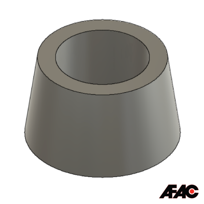 Hollow Bung 68-82 mm | Large Tapered Bung | Silicone Rubber