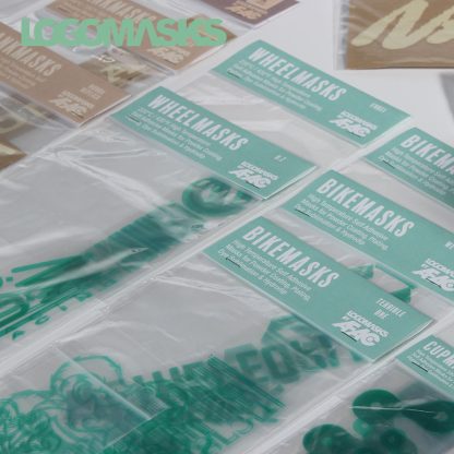 LOGOMASKS | A4 Green Polyester Sheets | Cut your own