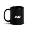AFAC Mask King Black Glossy Mug - Image 2