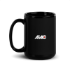 AFAC Mask King Black Glossy Mug - Image 4